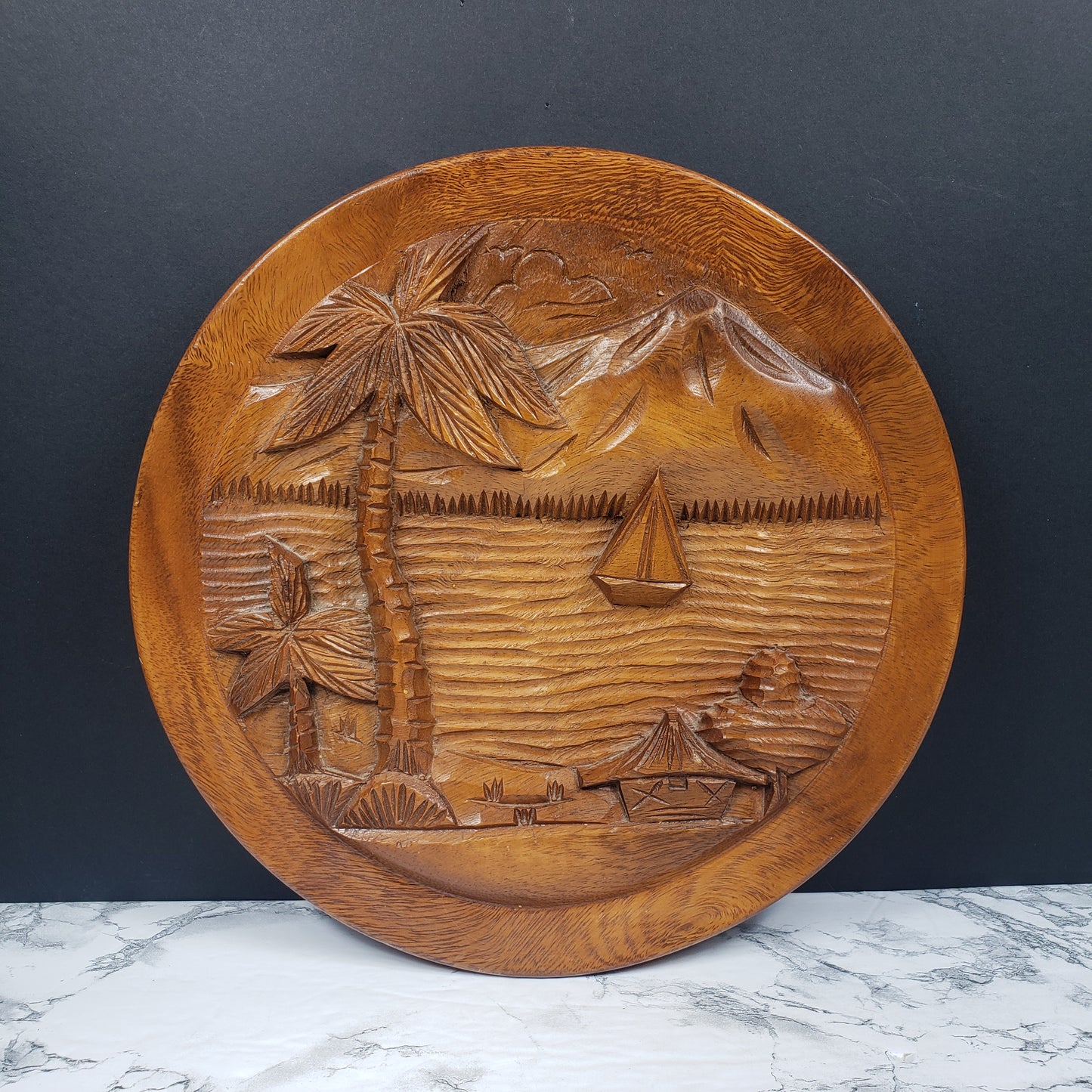 Tiki Bar Decor Hand Carved Vintage