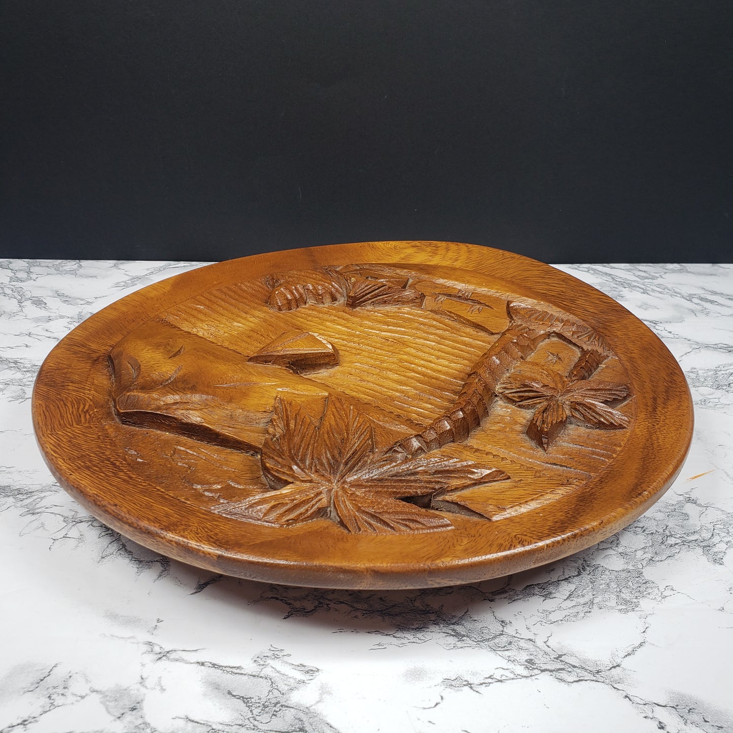 Tiki Bar Decor Hand Carved Vintage