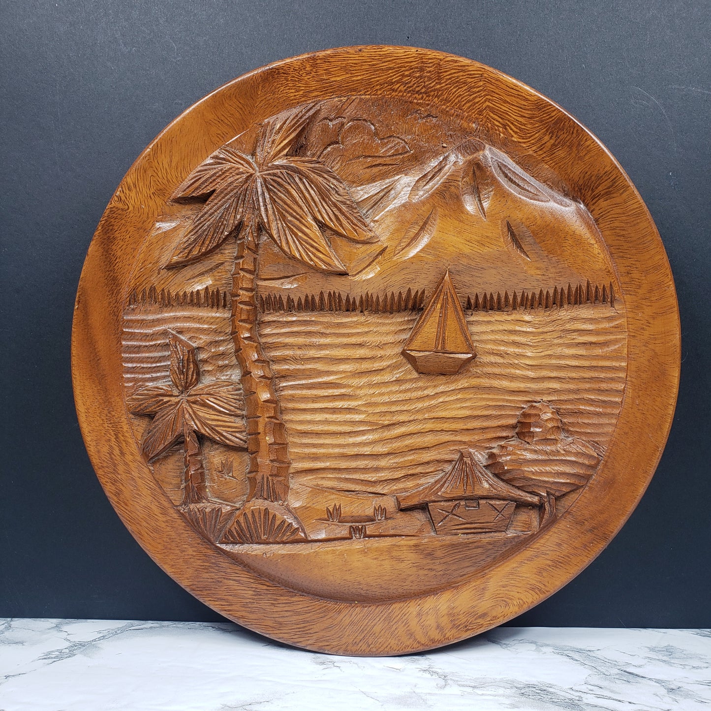 Tiki Bar Decor Hand Carved Vintage