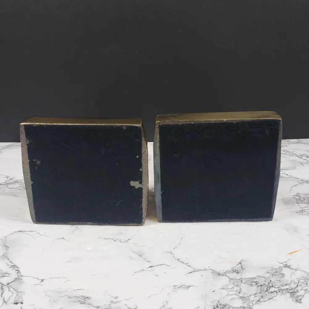 Bookends Praying Hands Brass Vintage Decor