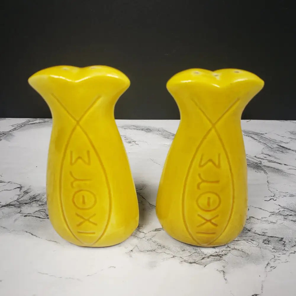 Christian Salt Pepper Shakers Vintage Decor