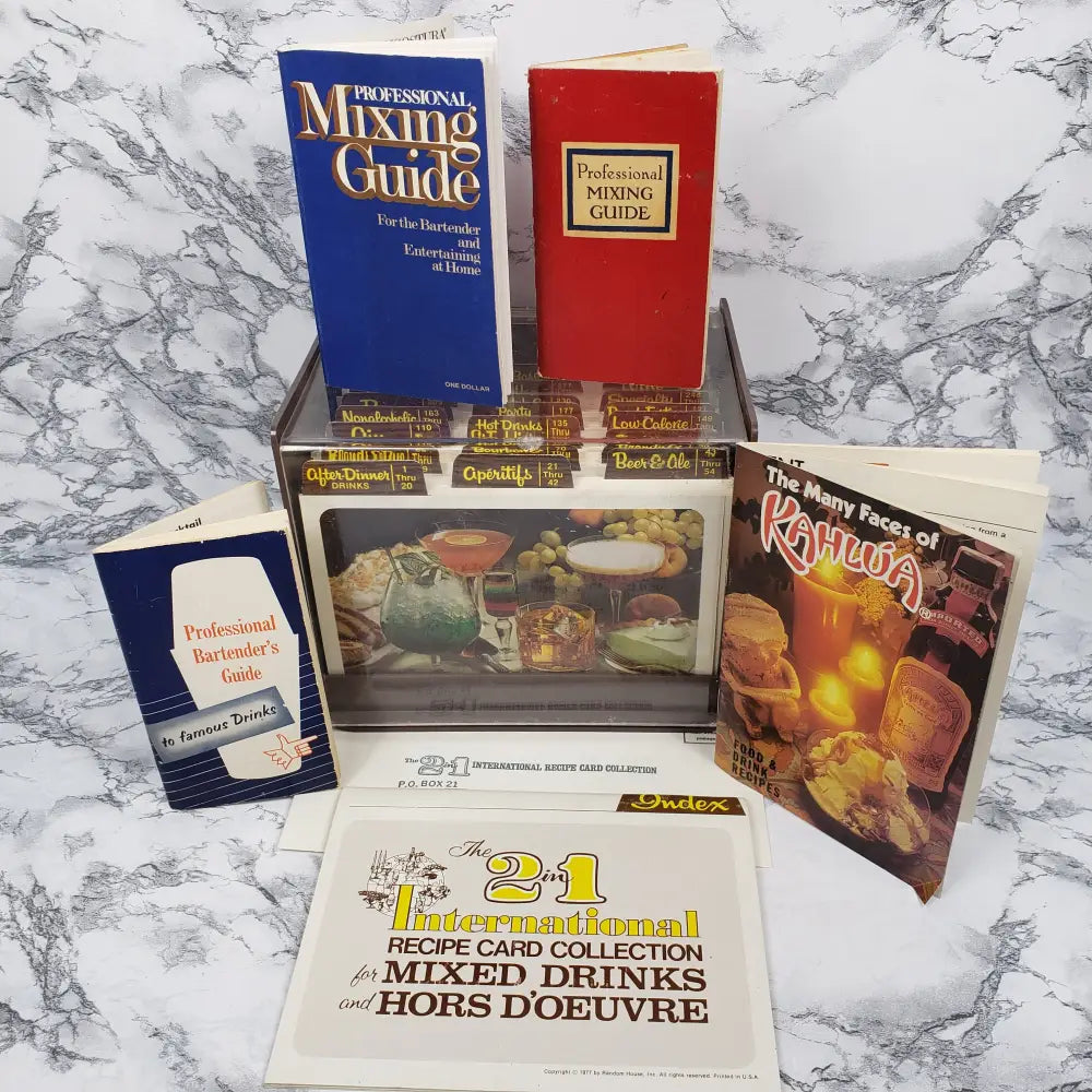 Complete Mixed Drink And Hors Doeuvre Guide Set Vintage Collectibles