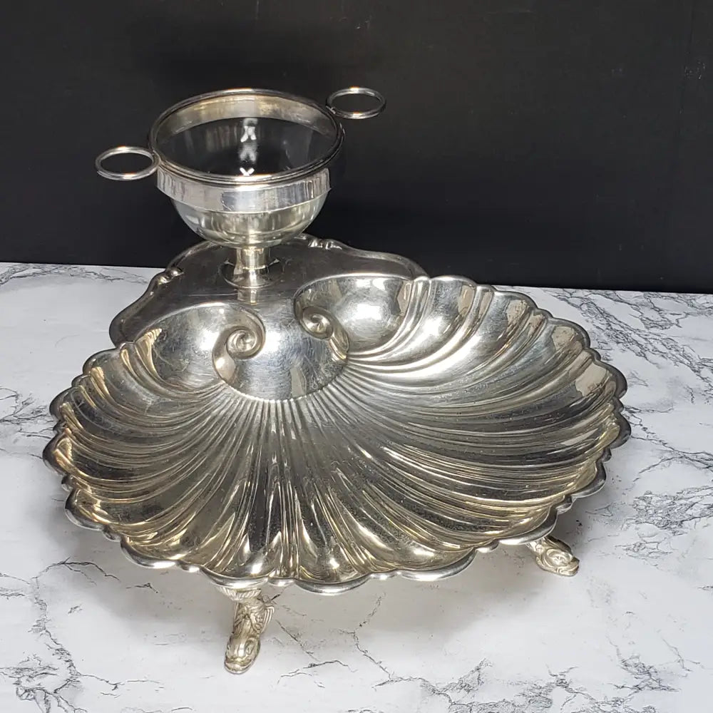 Crescent Shrimp Cocktail Server (Vintage) Decor