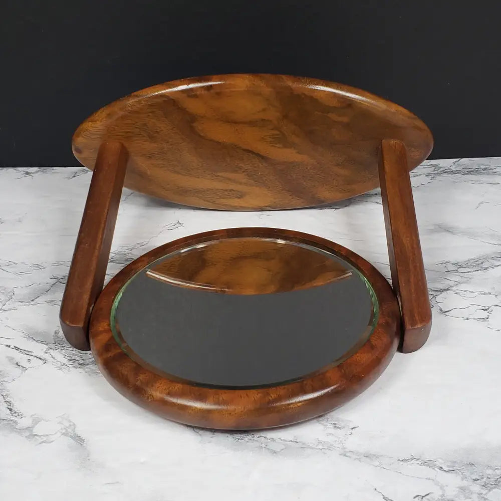 Danish Modern Vanity Mirror Solid Wood Vintage Face Mirrors