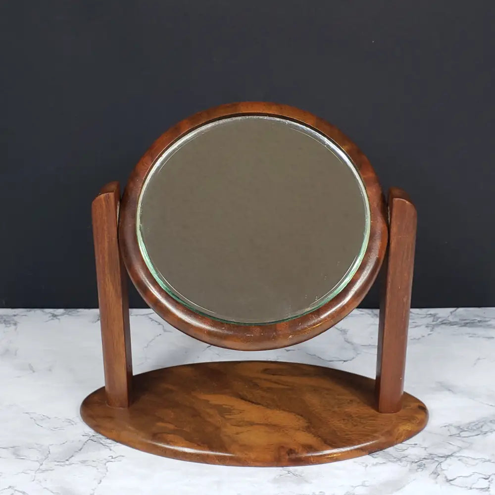Danish Modern Vanity Mirror Solid Wood Vintage Face Mirrors
