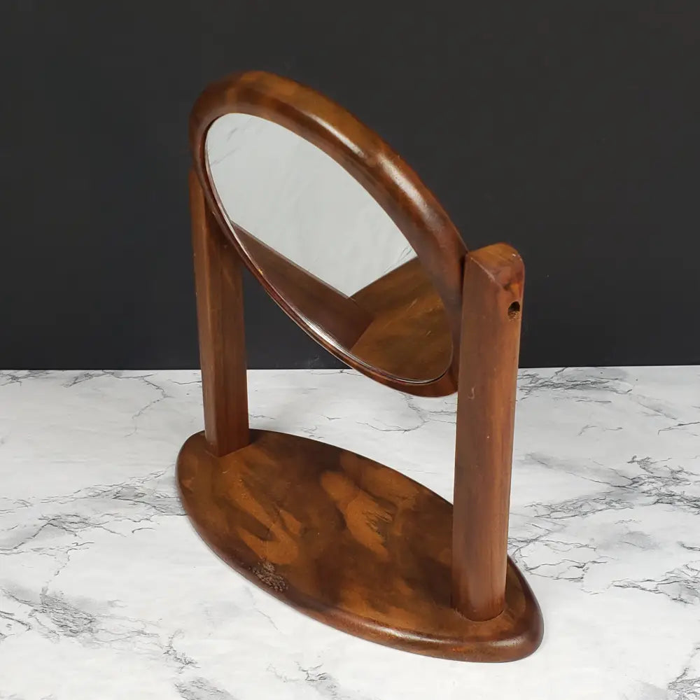 Danish Modern Vanity Mirror Solid Wood Vintage Face Mirrors