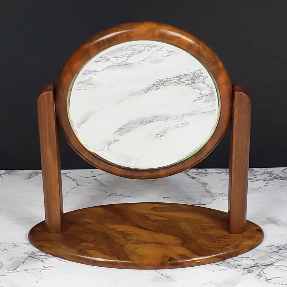 Danish Modern Vanity Mirror Solid Wood Vintage Face Mirrors