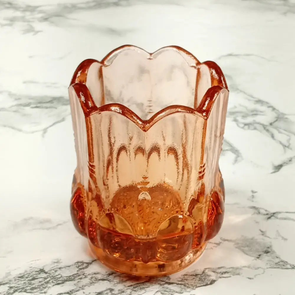 Degenhart Glass Beaded Oval Trinket Toothpick Paperweight Vintage Decor