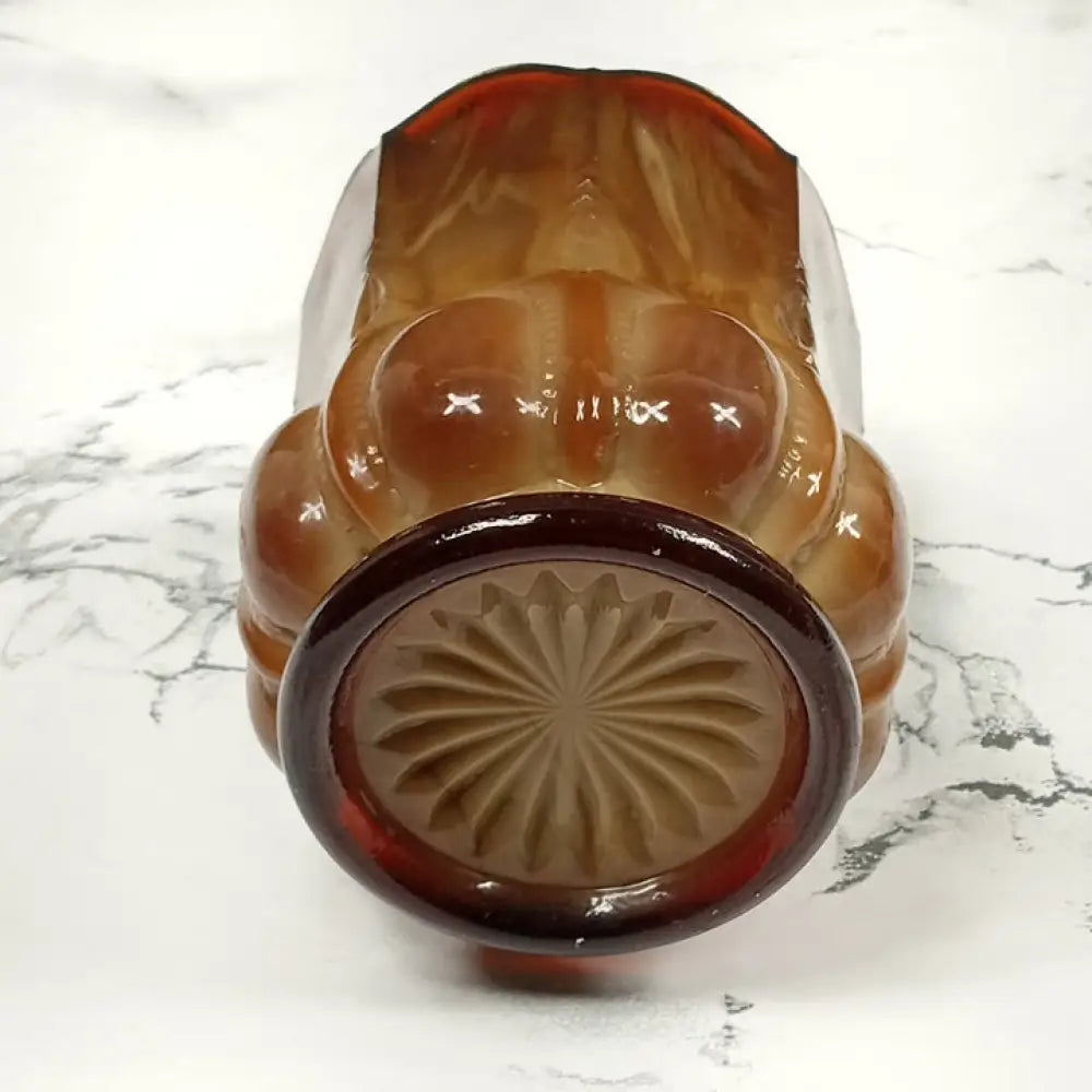 Degenhart Glass Beaded Oval Trinket Toothpick Paperweight Vintage Decor
