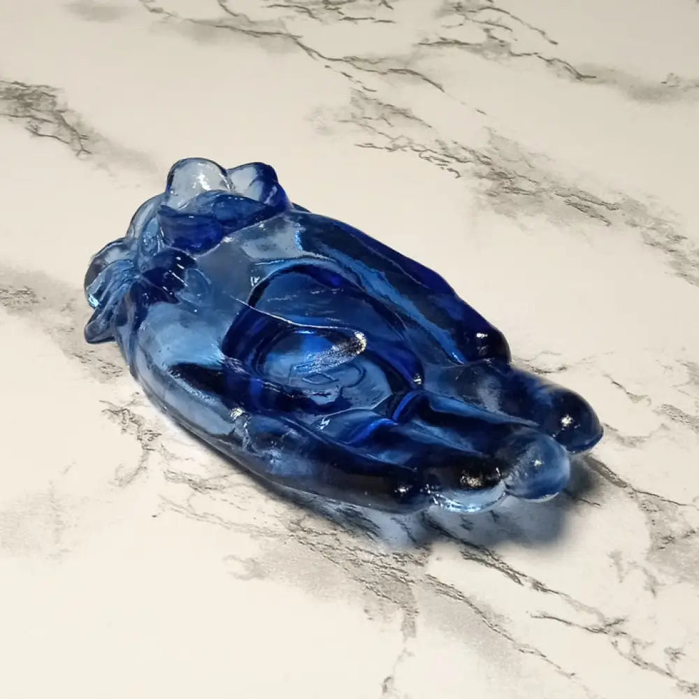 Degenhart Glass Blue Hand Vanity Dish ( Vintage ) Decor