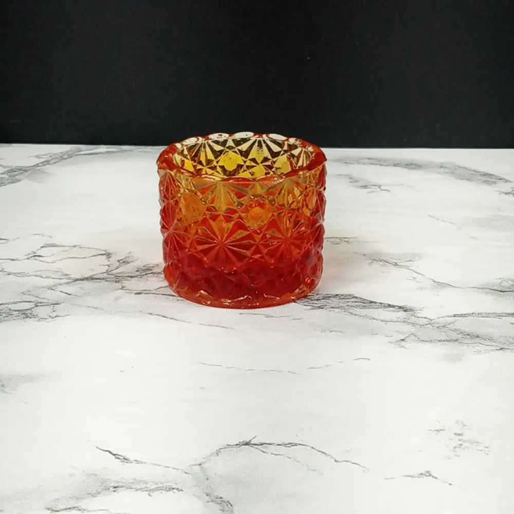 Degenhart Glass Daisy Button Trinket Paperweight Open Salt Vintage Decor