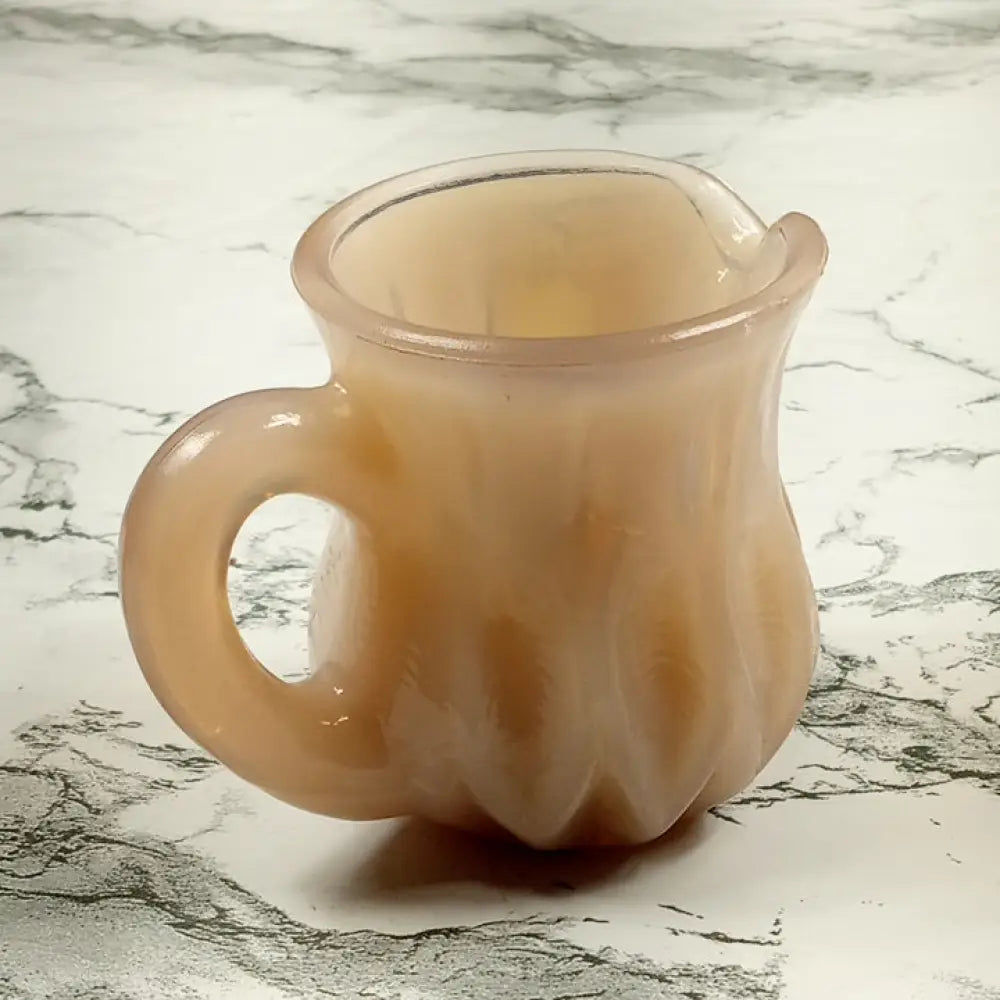 Degenhart Glass Mini Pitcher Trinket Paperweight Toothpick Vtg Decor