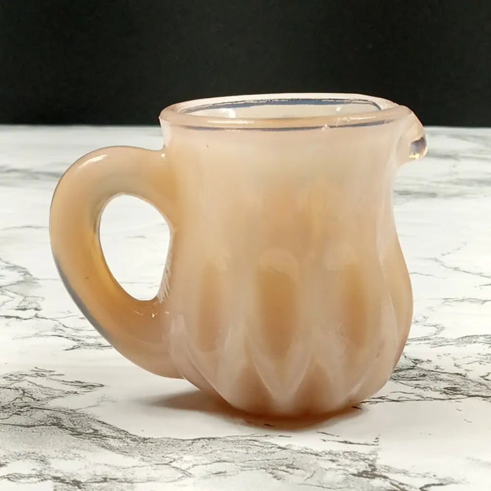 Degenhart Glass Mini Pitcher Trinket Paperweight Toothpick Vtg Decor