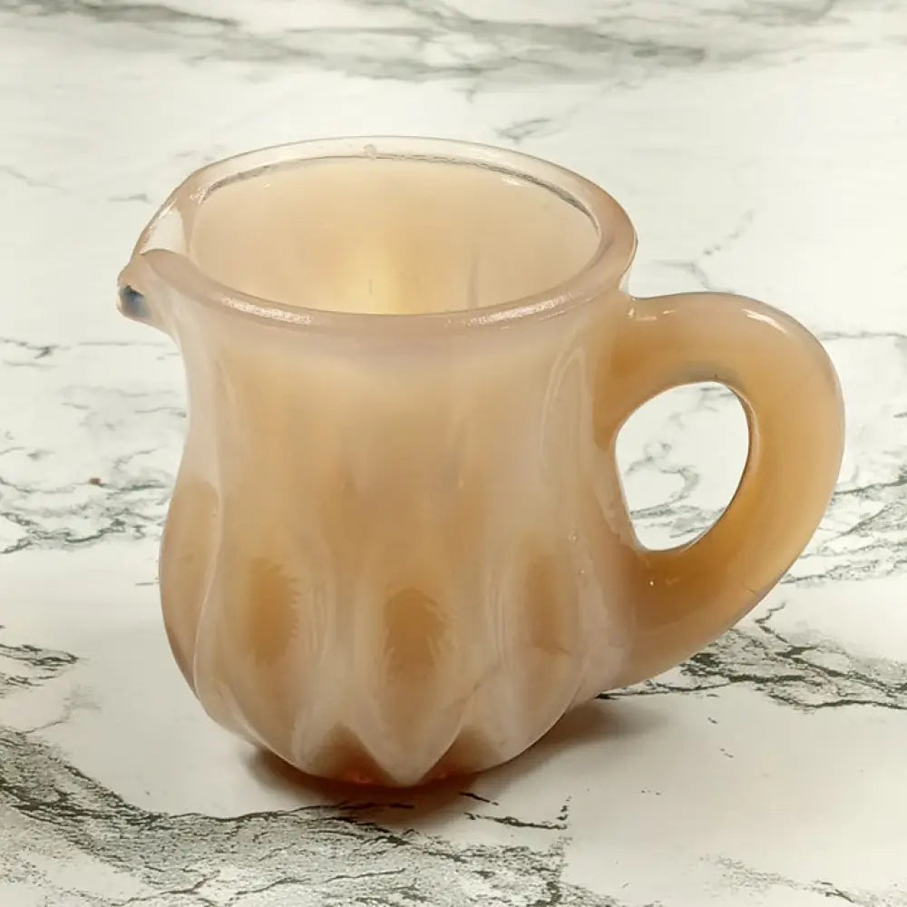 Degenhart Glass Mini Pitcher Trinket Paperweight Toothpick Vtg Decor