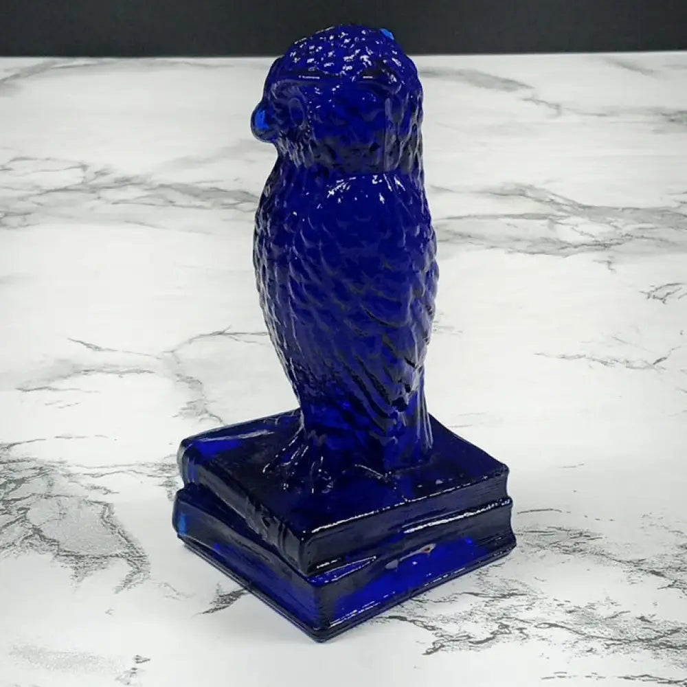 Degenhart Glass Wise Old Owl Paperweight Vintage Decor