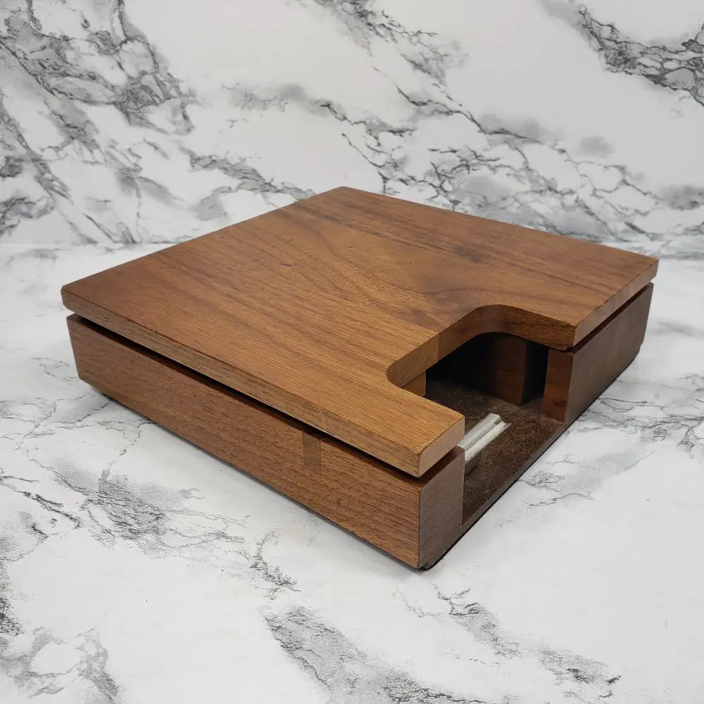 Desktop Organizer Solid Walnut Vintage Home & Garden