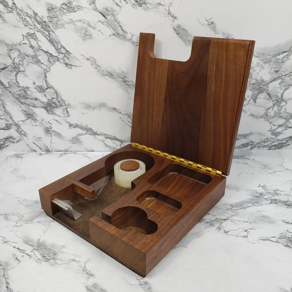 Desktop Organizer Solid Walnut Vintage Home & Garden