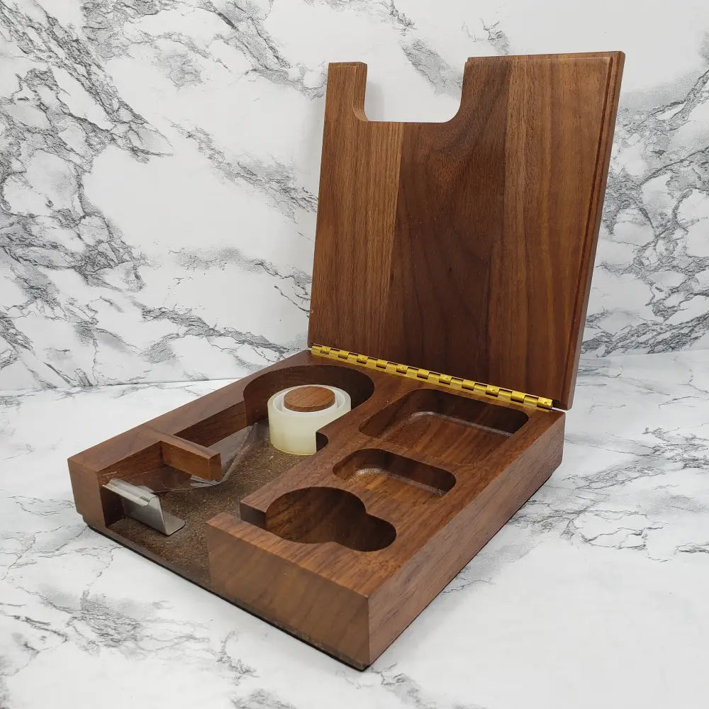 Desktop Organizer Solid Walnut Vintage Home & Garden