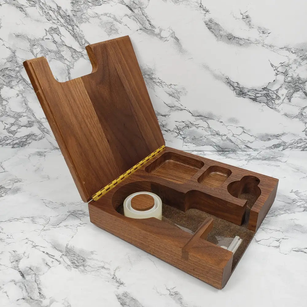 Desktop Organizer Solid Walnut Vintage Home & Garden