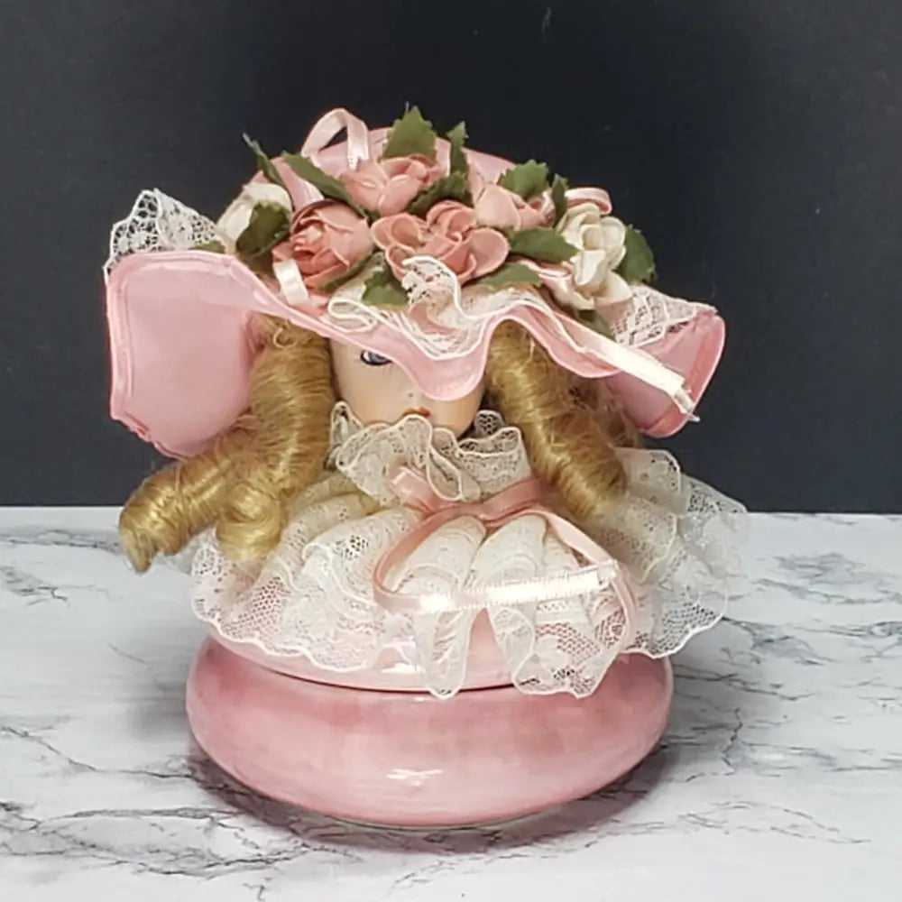 Doll Vanity Powder Box (Vintage) Decor
