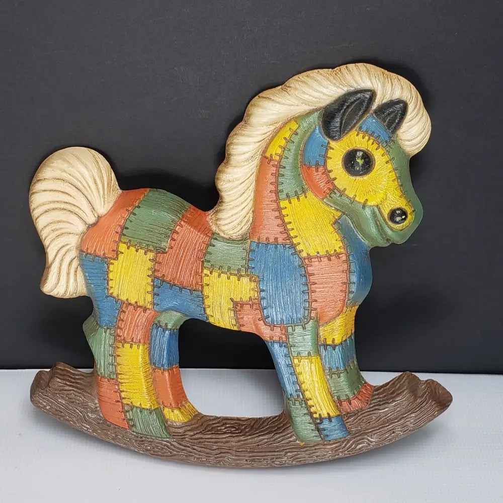 Foam Craft Patchwork Rocking Horse Vintage Decor