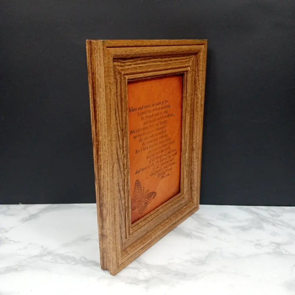 Framed Embossed Friendship Poem ( Vintage) Decor