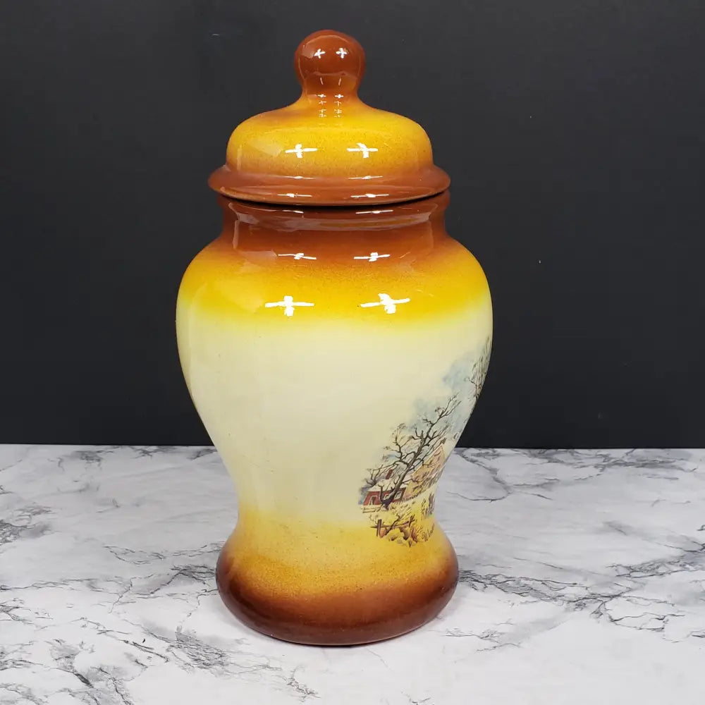 Ginger Jar Style Canister Vintage Collectibles