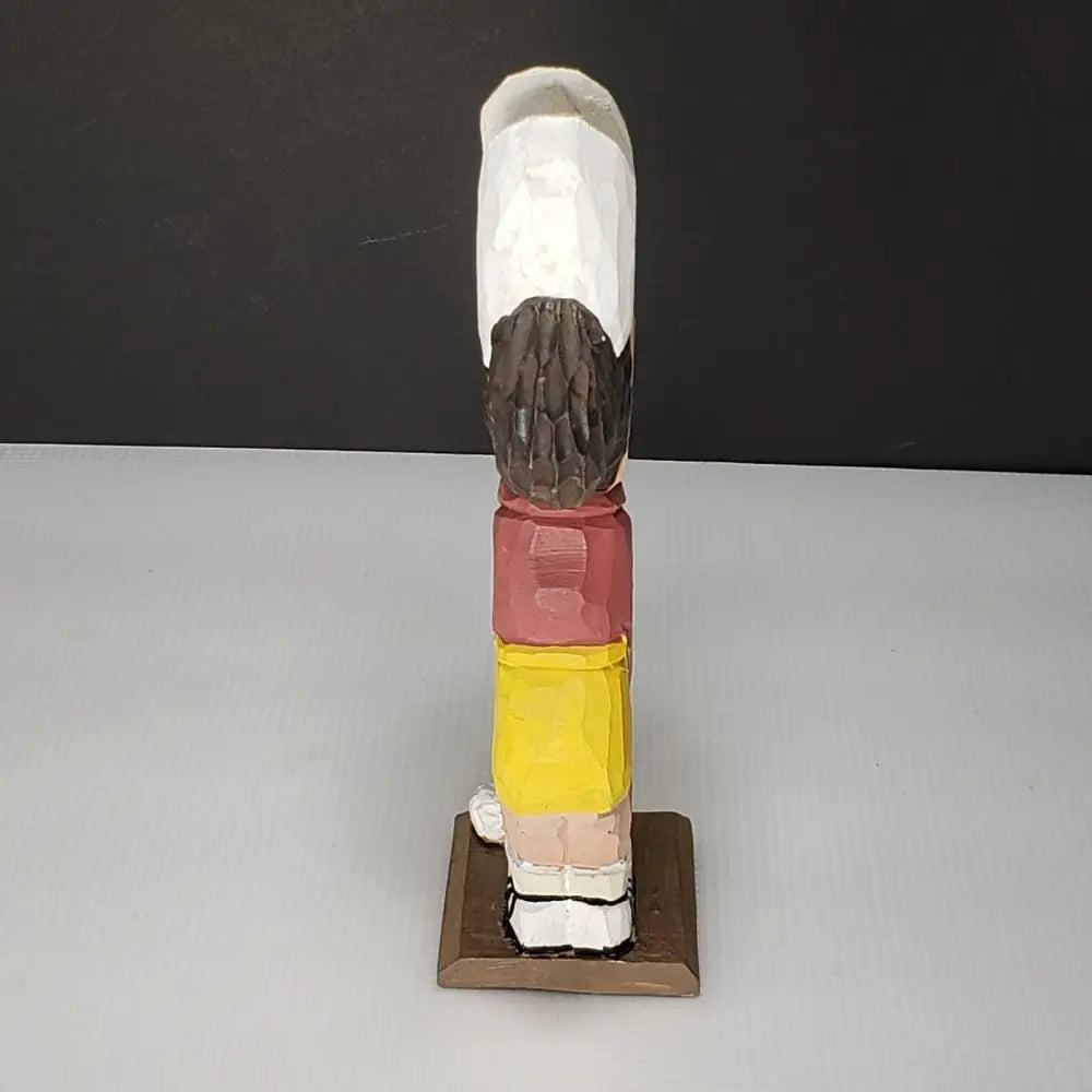 Golfer Eyeglass Holder Peepers Hand Carved Wood Decor