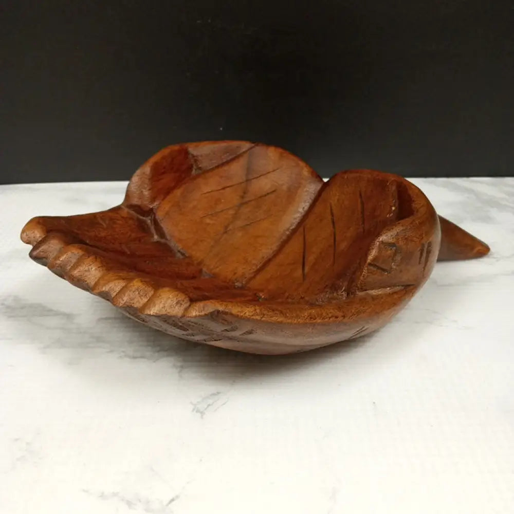 Hand Carved Open Hands Solid Wood ( Vintage ) Decor