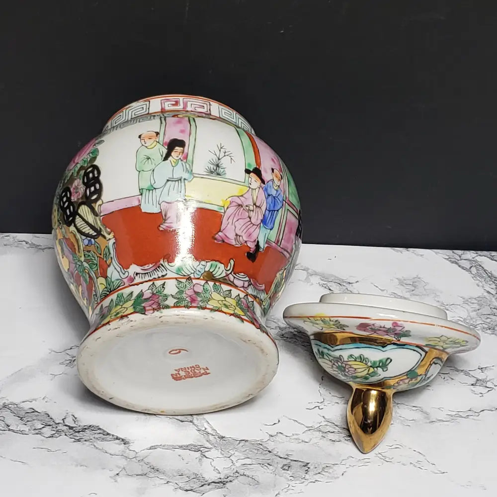 Hand Painted Ginger Jar (Vintage) Decor