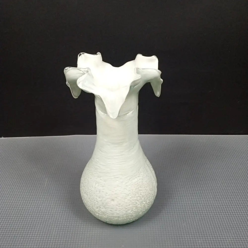 Handmade Blown Cased Glass Vase ( Vintage ) Decor