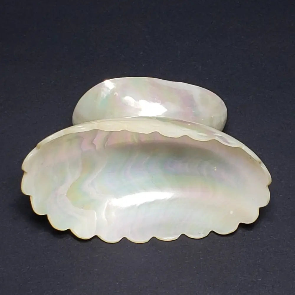 Handmade Mother Of Pearl Engraved Pedestal Trinket Dish (Vintage) Decor