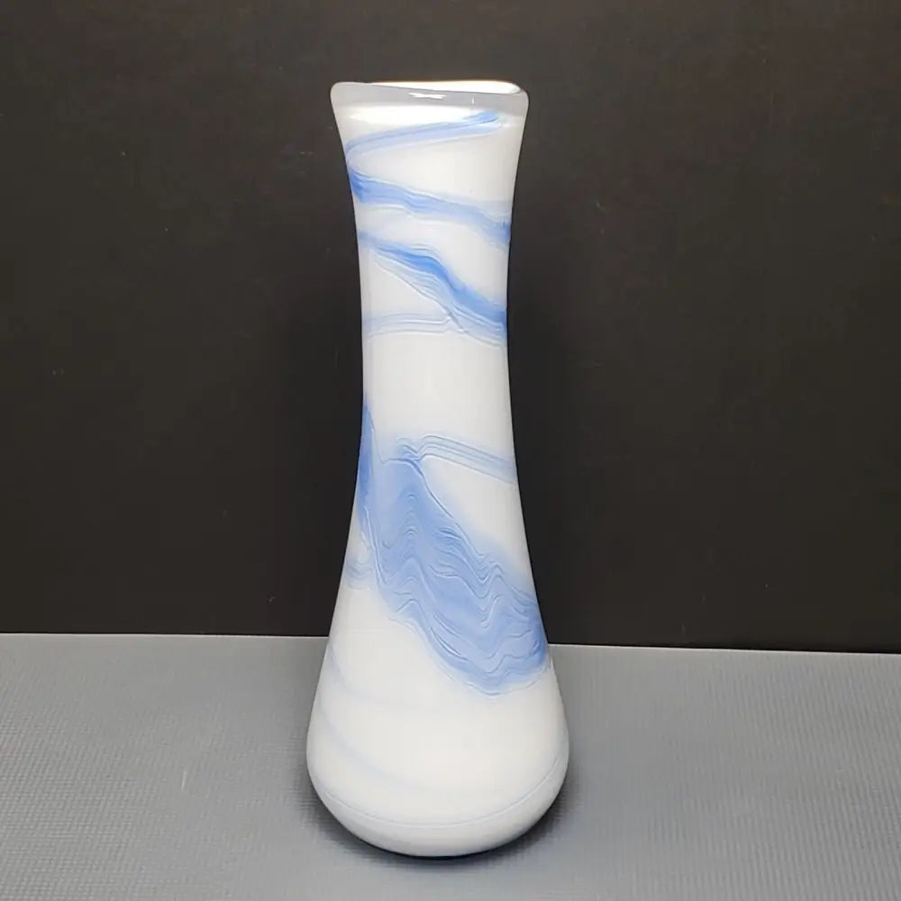 Handmade Signed Blown Cased Glass Vase - Decor