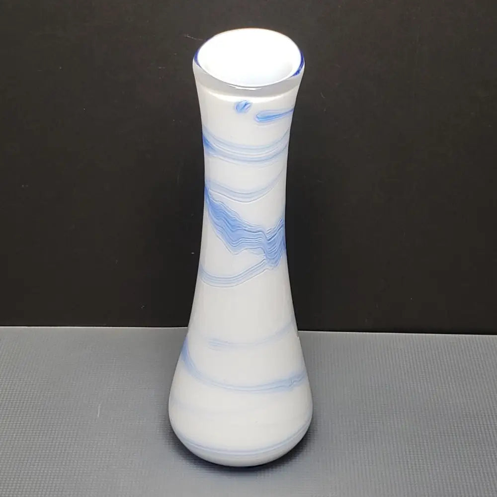 Handmade Signed Blown Cased Glass Vase - Decor