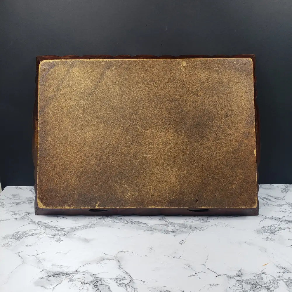 Handmade Wood Tile Serving Tray Vintage Decor