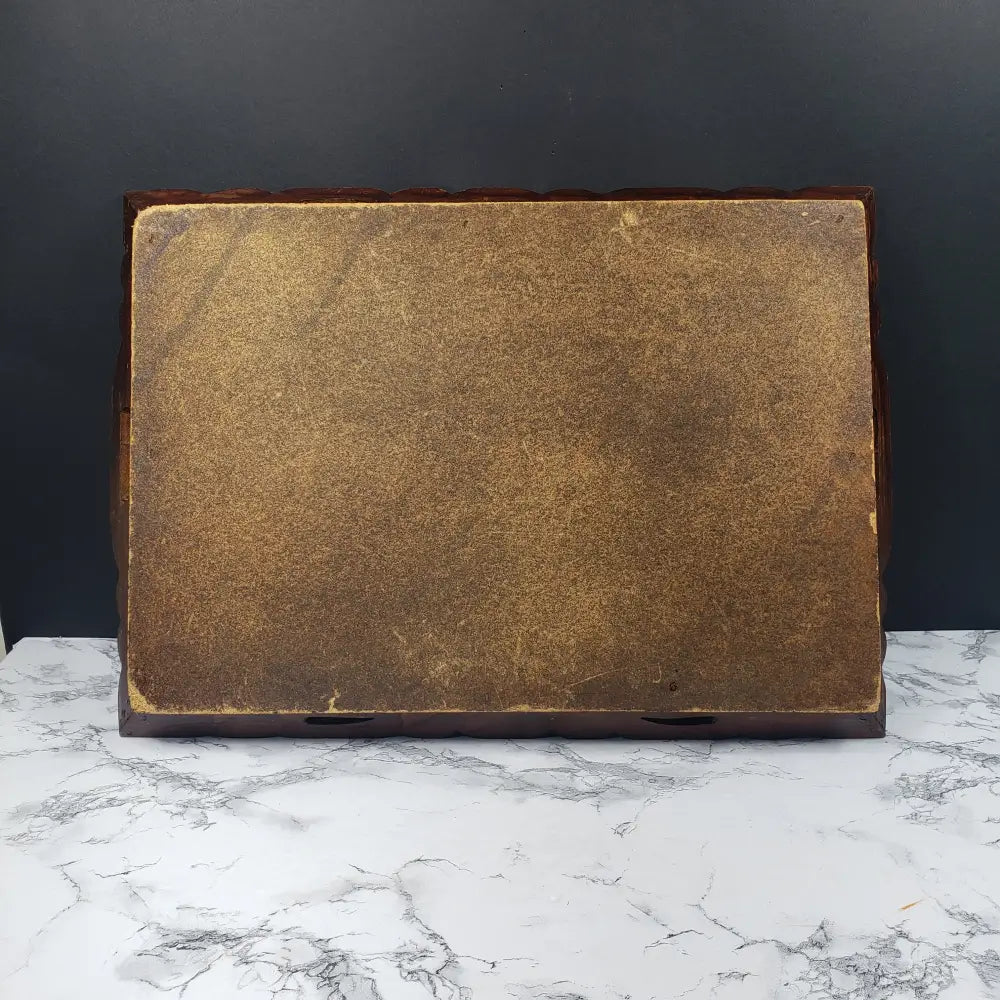 Handmade Wood Tile Serving Tray Vintage Decor