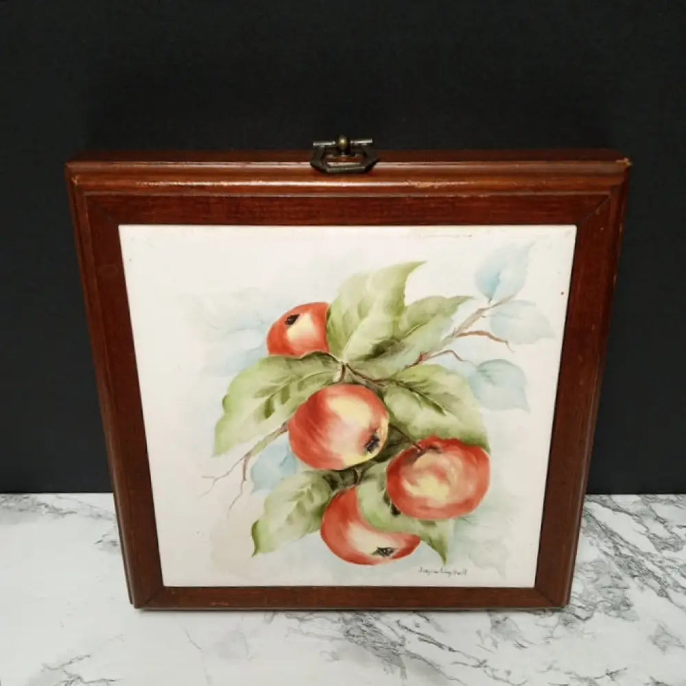 Hand Painted Artist Signed Hidden Wall Compartment Handmade ( Vintage ) Decor