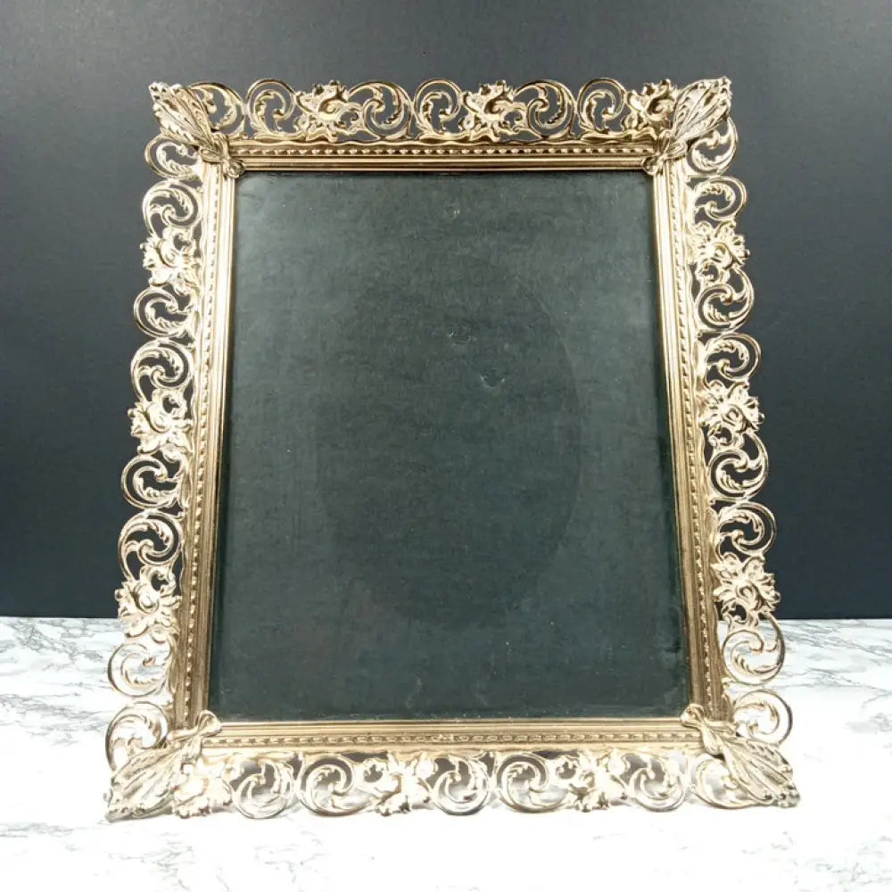 Hollywood Regency Filigree 8X10 Picture Frame Mid Century Decor