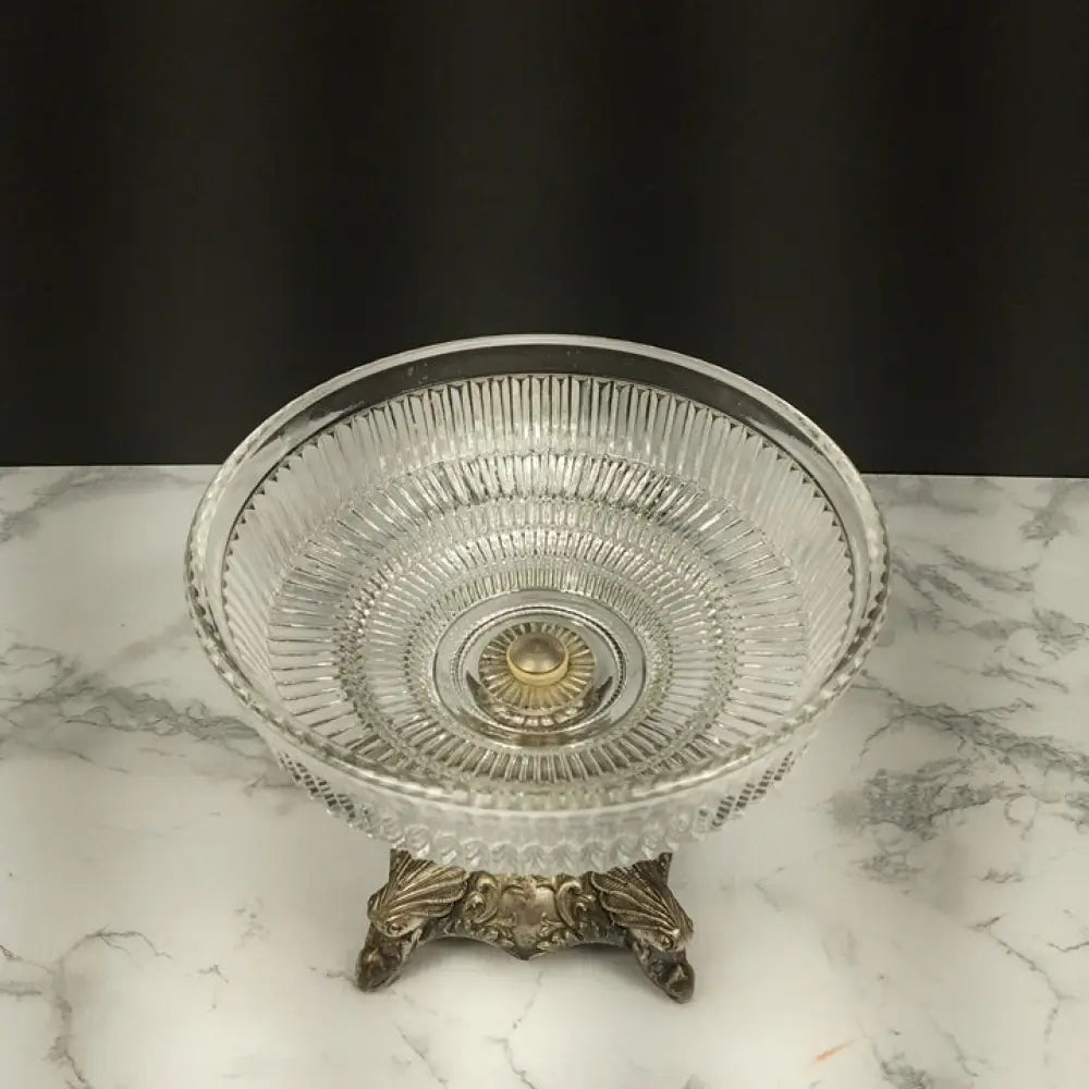 Hollywood Regency Pedestal Candy Dish ( Vintage ) Decor