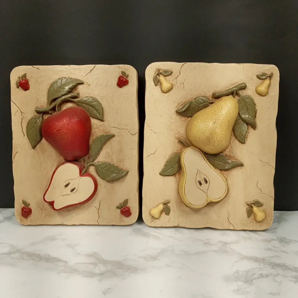 Home Interiors Apple Pear Kitchen Wall Decor ( Vintage )