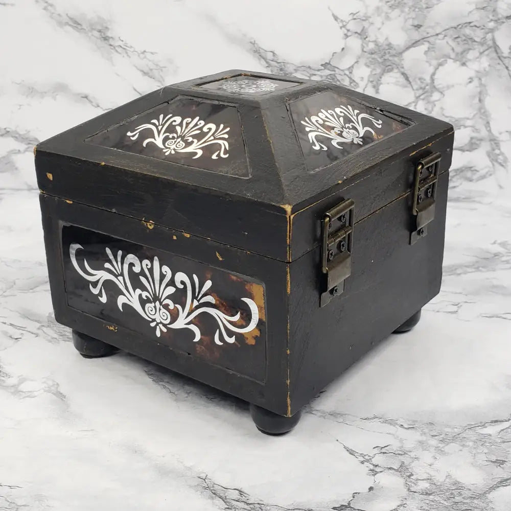 Home Interiors Clock Box Vintage Decor