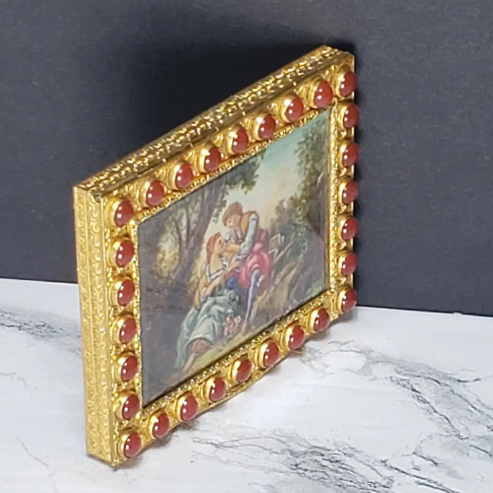 Hand Painted Italian Cigarette Case (Vintage) Decor