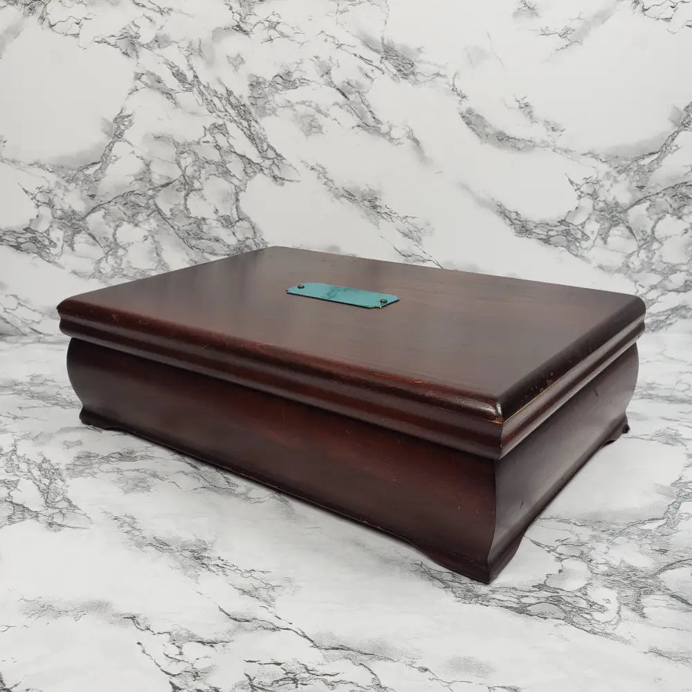 Jewelry Box Solid Wood Made In Usa Vintage Home & Garden