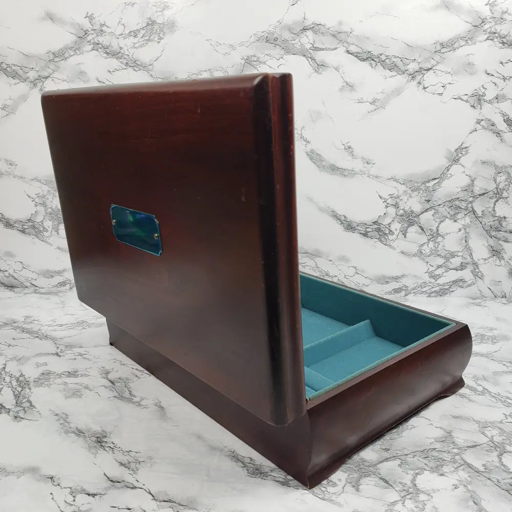 Jewelry Box Solid Wood Made In Usa Vintage Home & Garden