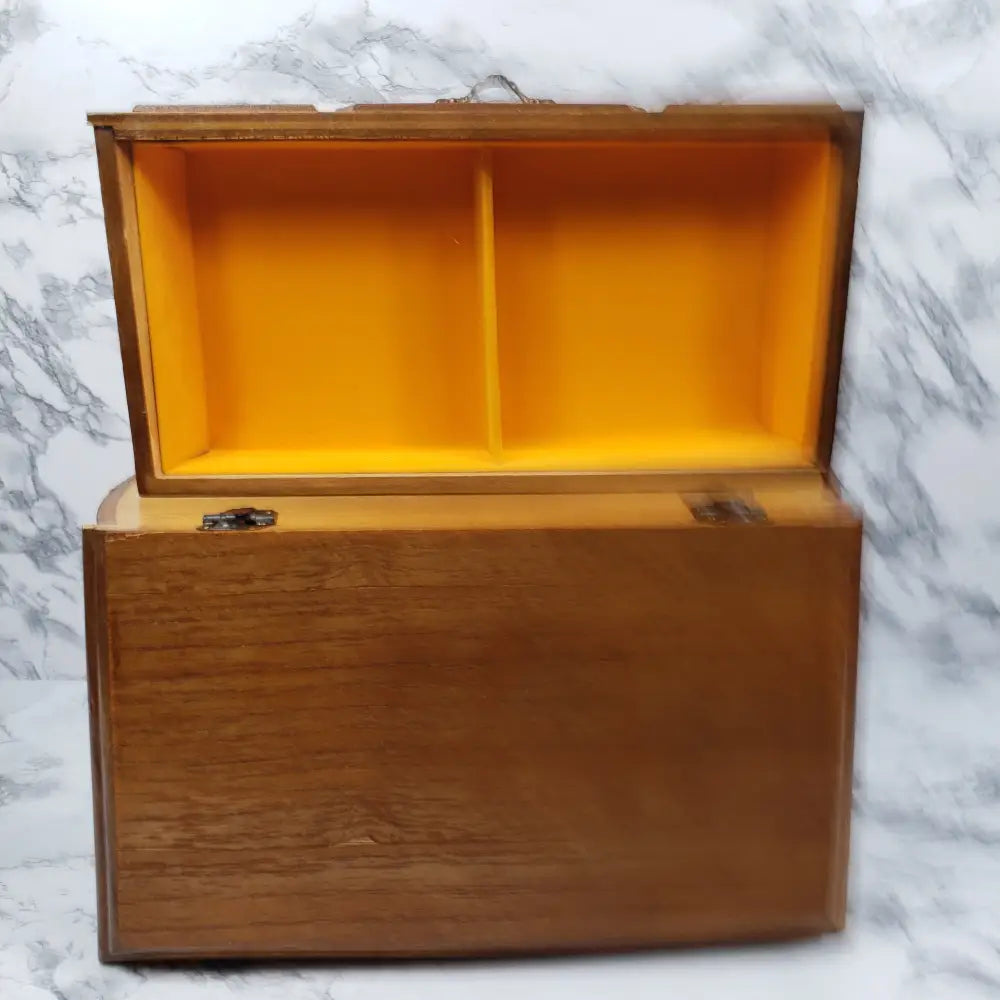 Jewelry Box Wood Bombay Style London Leather Vintage Holders