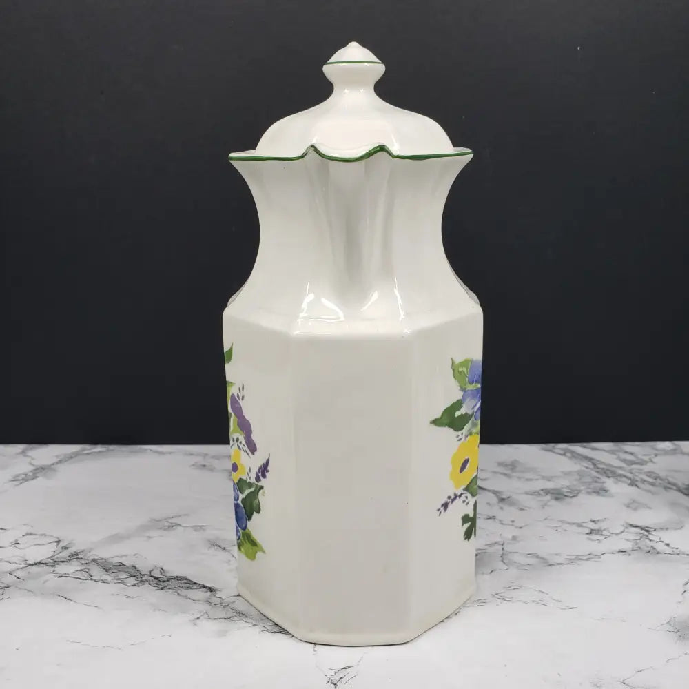 Kensington Staffordshire Ironstone Wayside Teapot And Creamer Vintage Decor