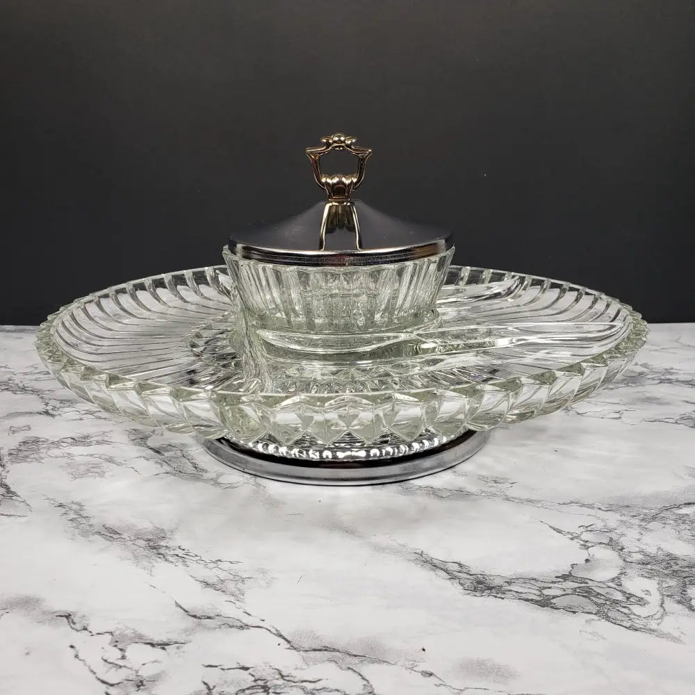 Kromex Lazy Susan Serving Set Vintage Kitchen & Dining
