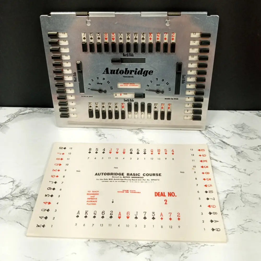 Mid Century Auto Bridge Game Mint Condition