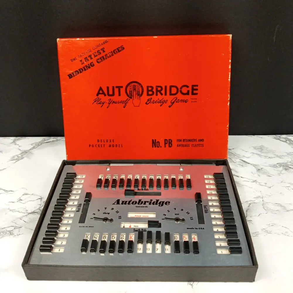 Mid Century Auto Bridge Game Mint Condition
