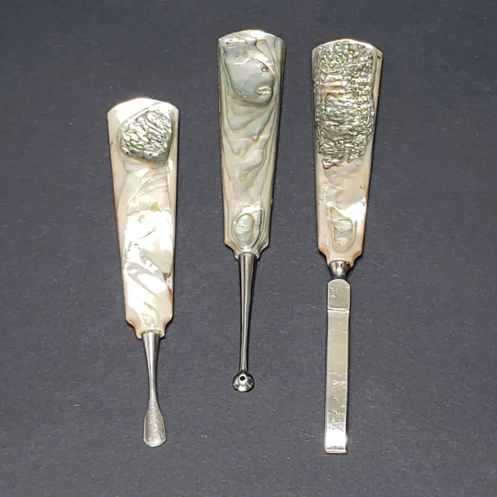 Mother Of Pearl Handled Vanity Tools (Vintage) Decor
